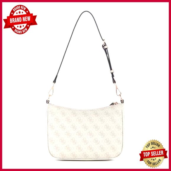 Logo Shoulder Bag with Multiple Pockets and Gold Hardware - Picture 4 of 4